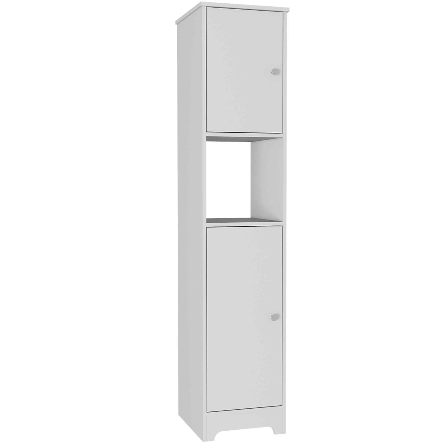 White Linen Cabinet TuHome