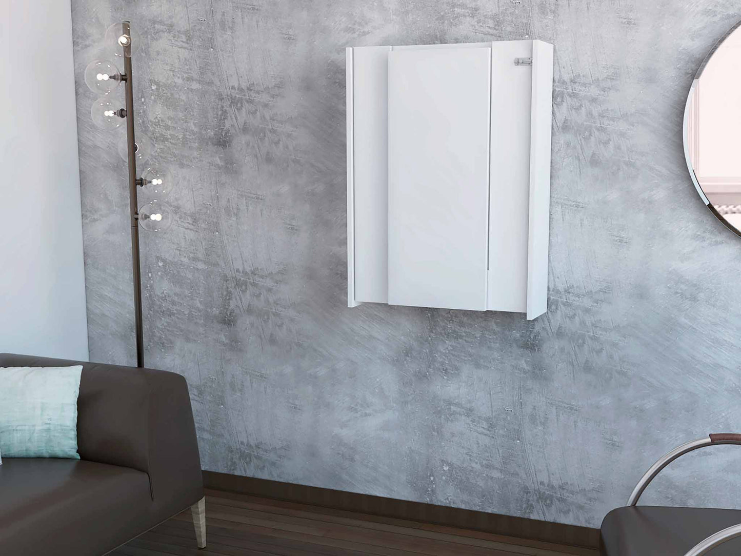 TuHome White Floating Desk