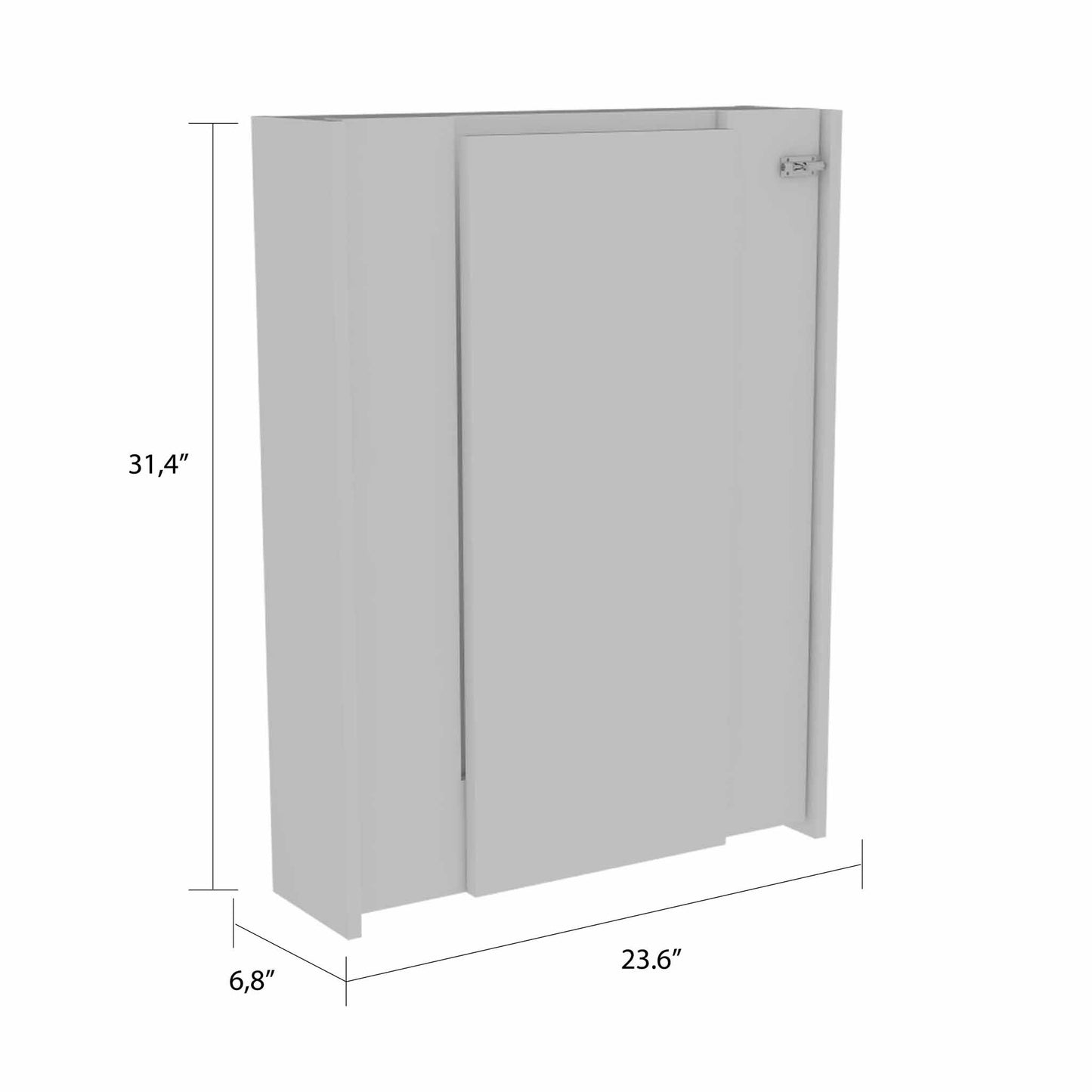 Floating Desk TuHome White