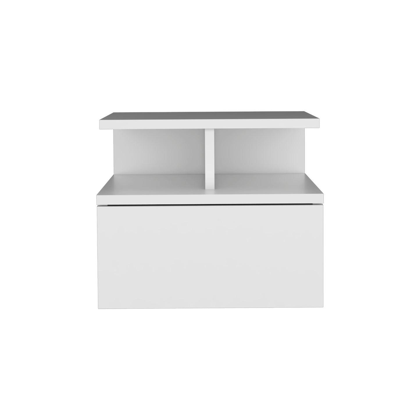 Adele Floating Nightstand, With One Drawer And Two Small Below Shelves For Storage or Decor