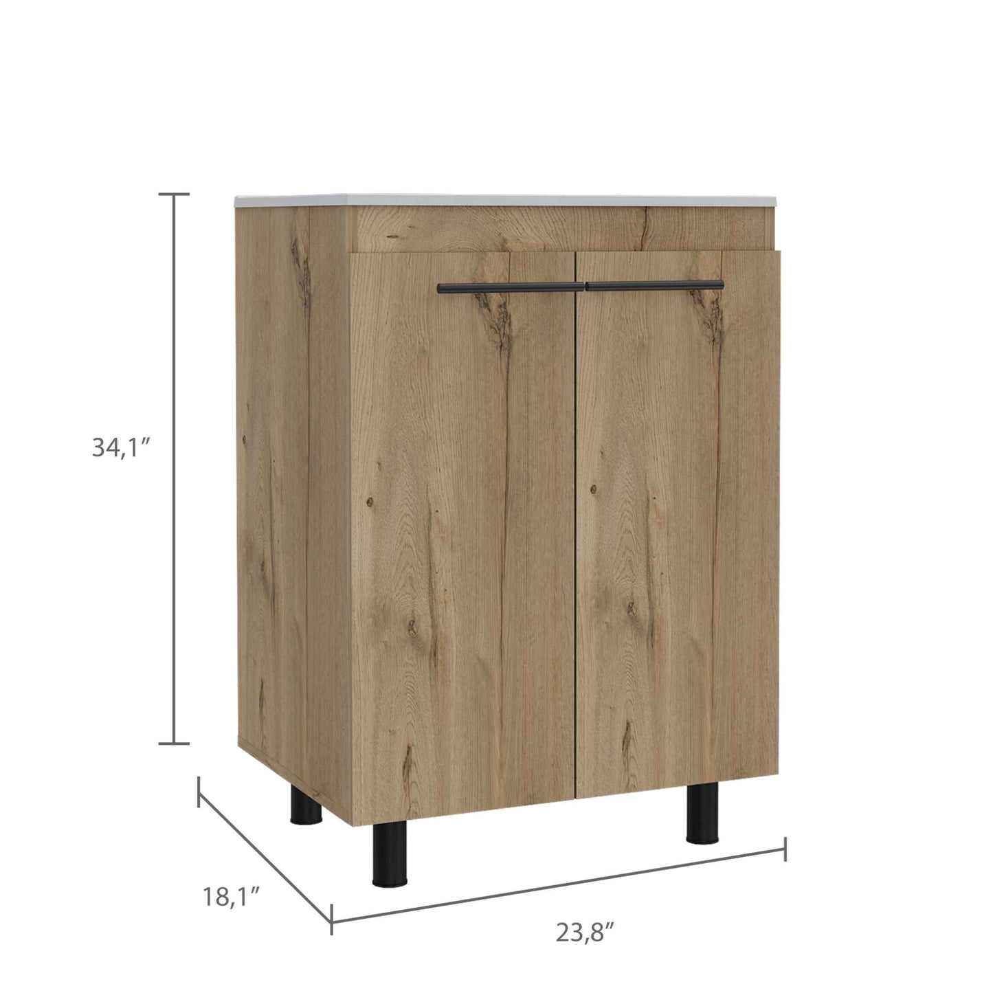 TuHome Light Oak Khari Vanity