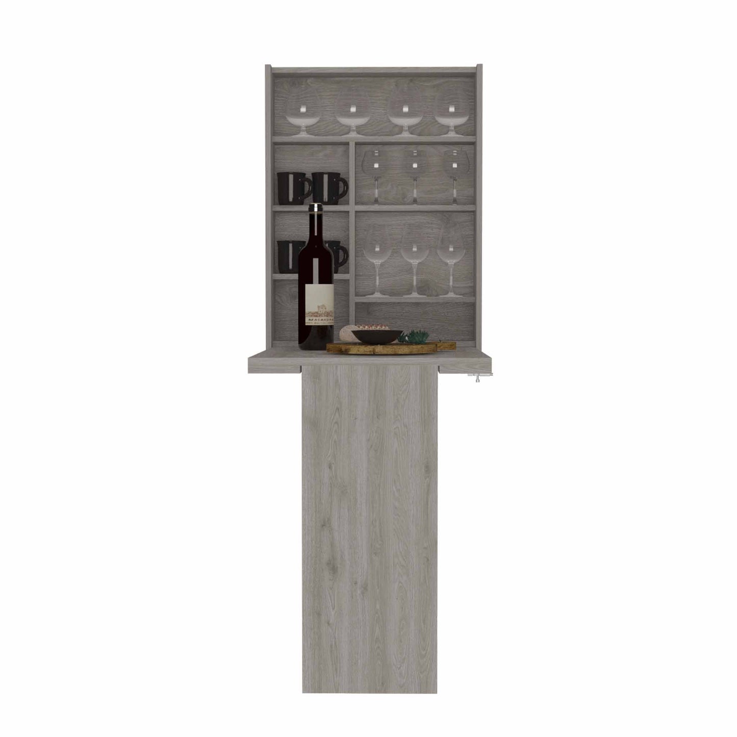 Floating Desk TuHome Light Gray