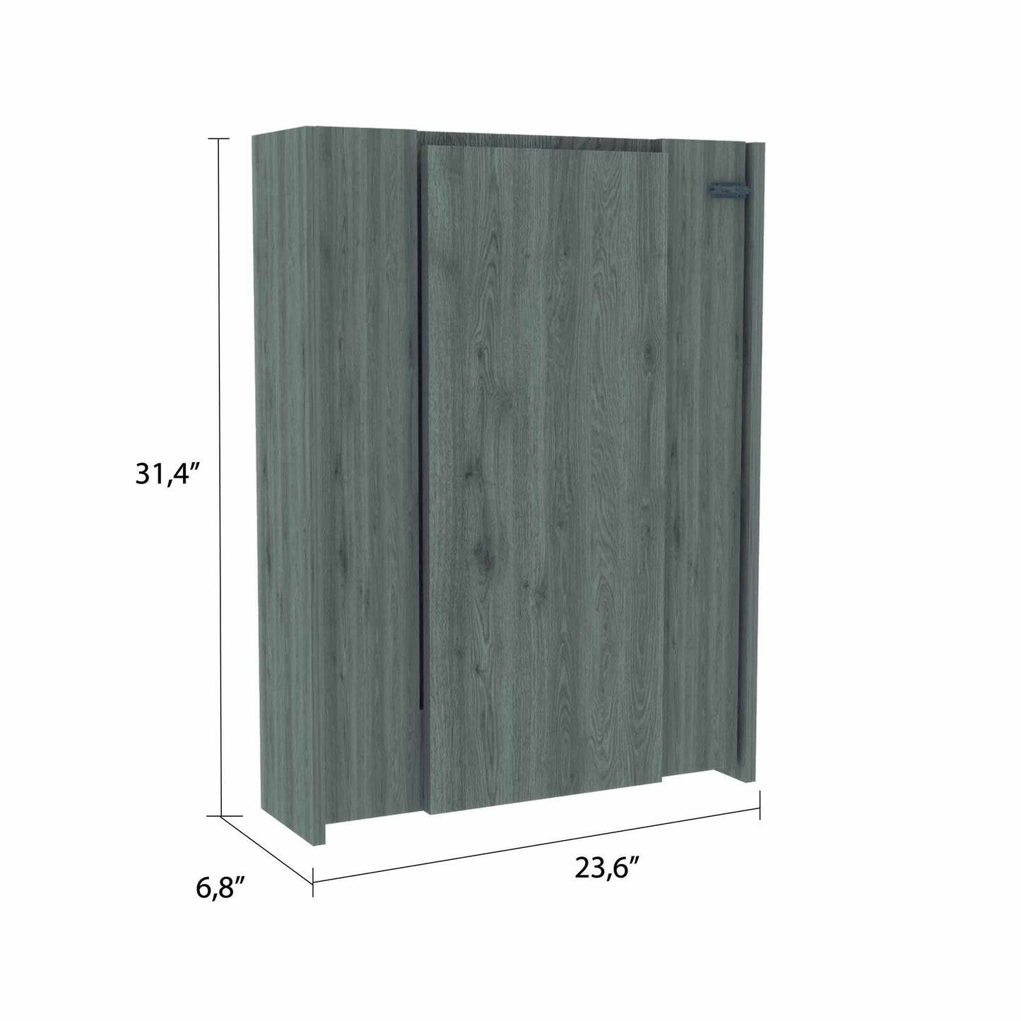 TuHome Light Gray Floating Desk