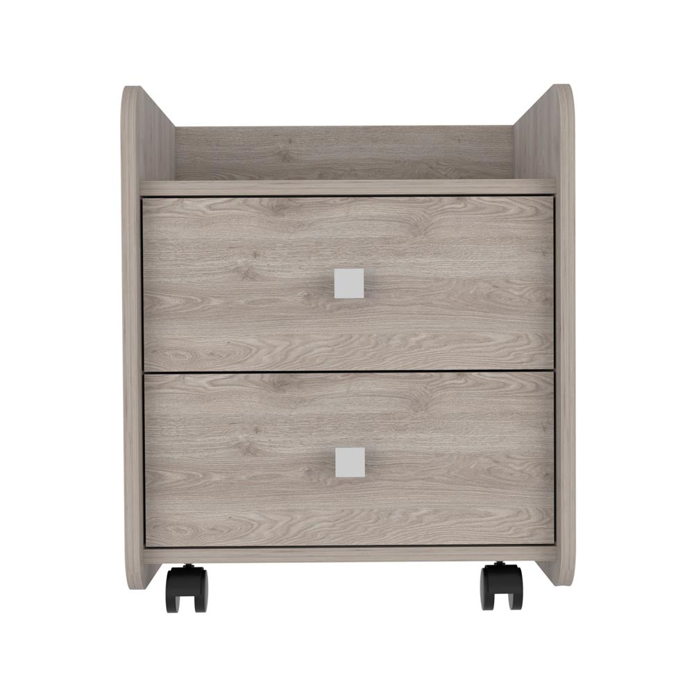 TuHome Light Gray Aura Nightstand