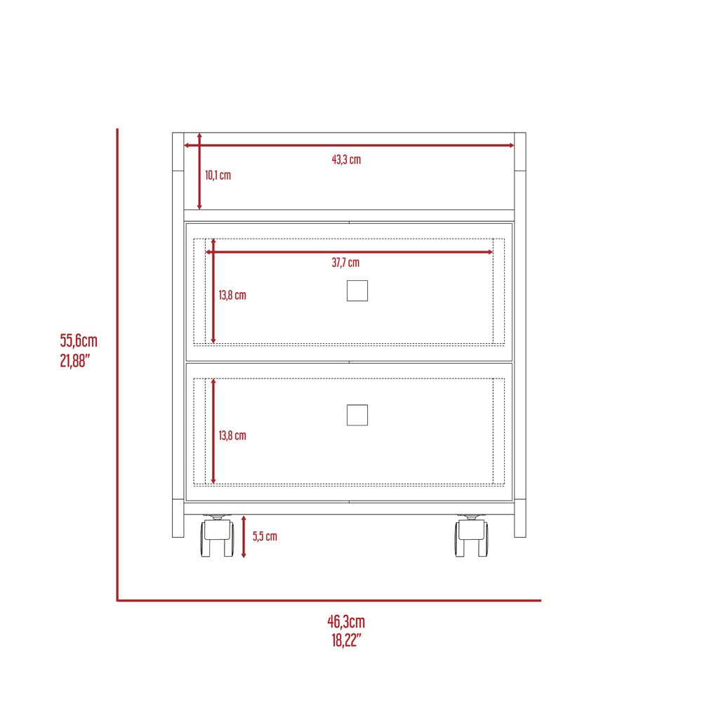 TuHome Measurements Aura Nightstand