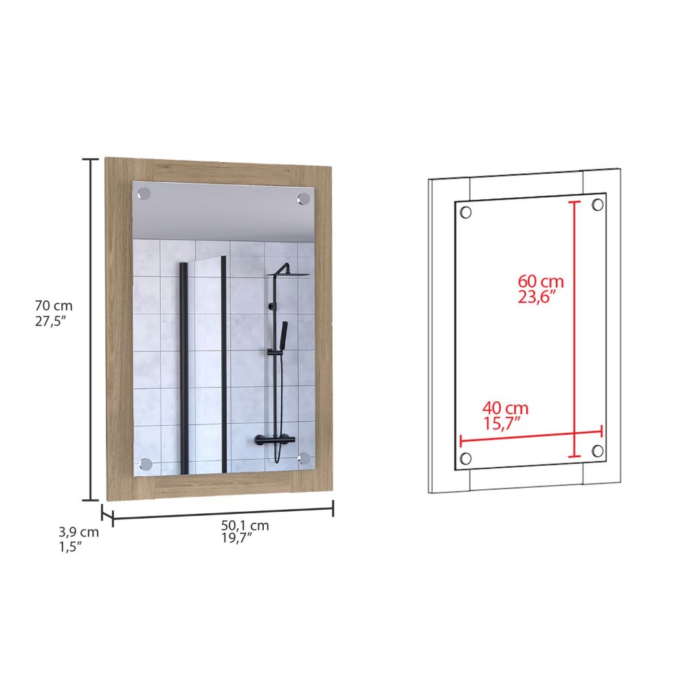 Vanguard Bathroom Mirror, Frame, Looking Glass