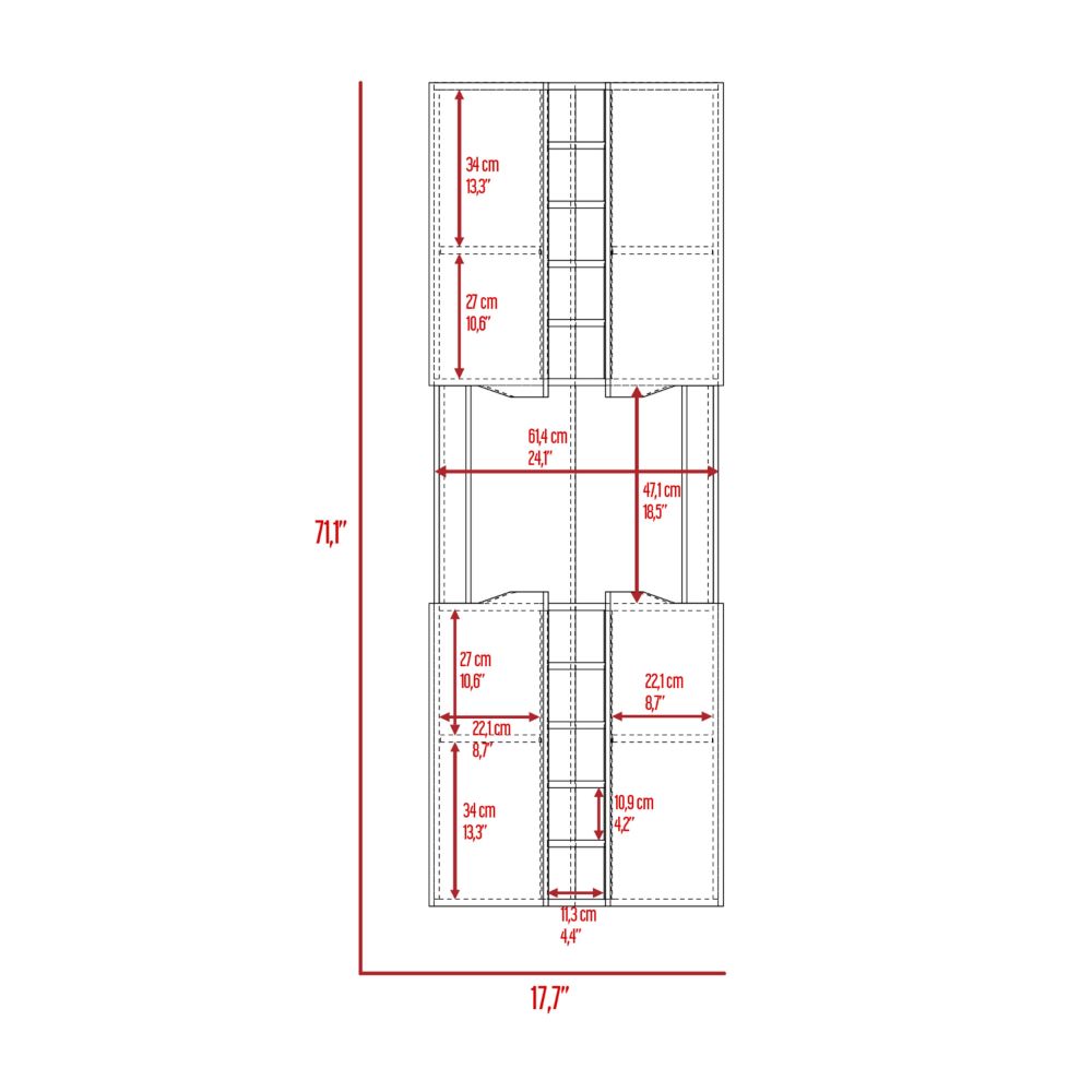 Obregon Corner Bar Cabinet, Ten Wine Cubbies, Single Door