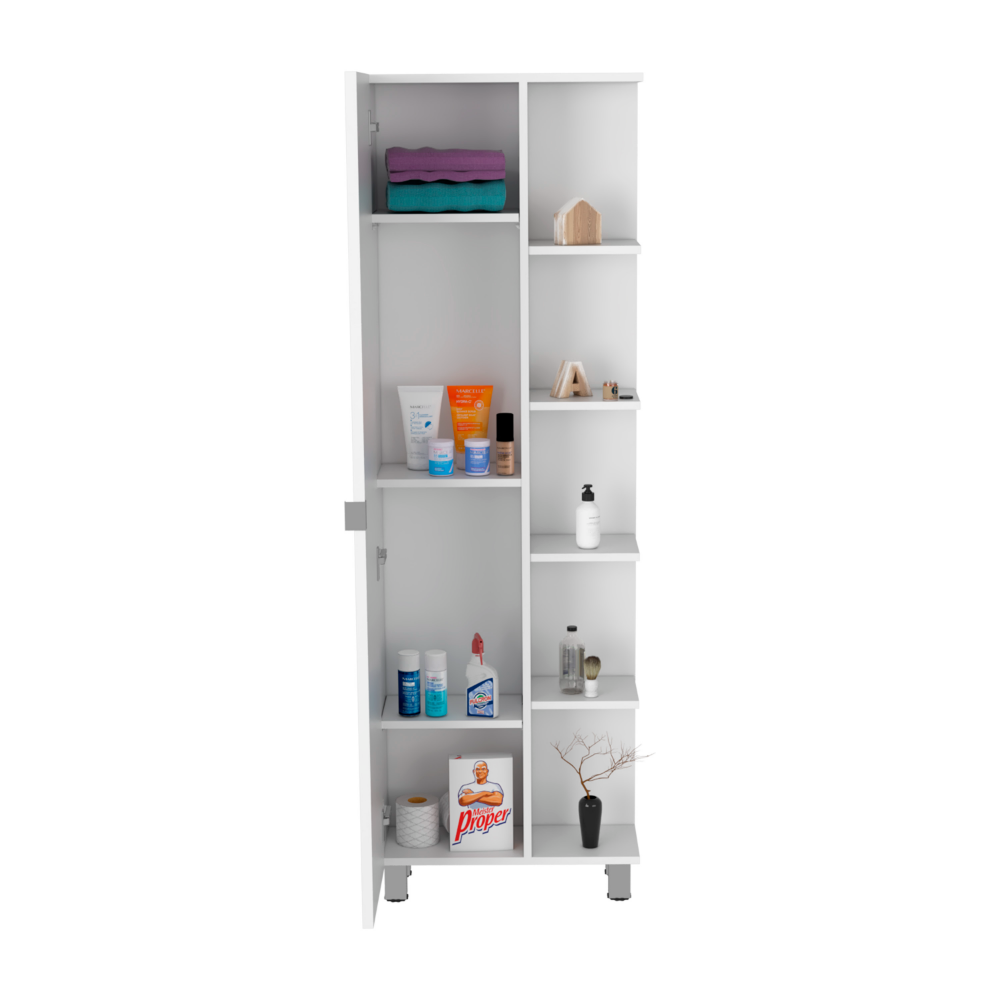 Fiore Linen Cabinet, with five shallow shelves