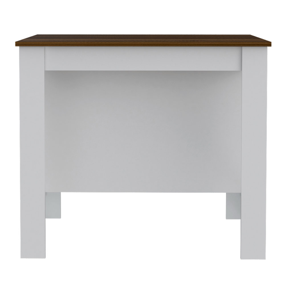Cala Modern Kitchen Island, With Three Open Shelves Display for Kitchen Storage, And One Top Shelf