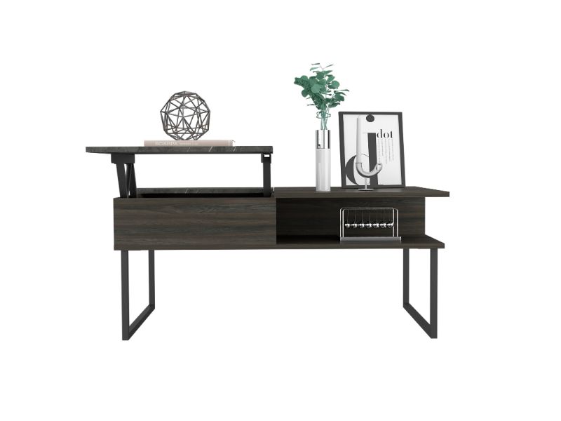 Armin Lift Top Coffee Table, One Shelf