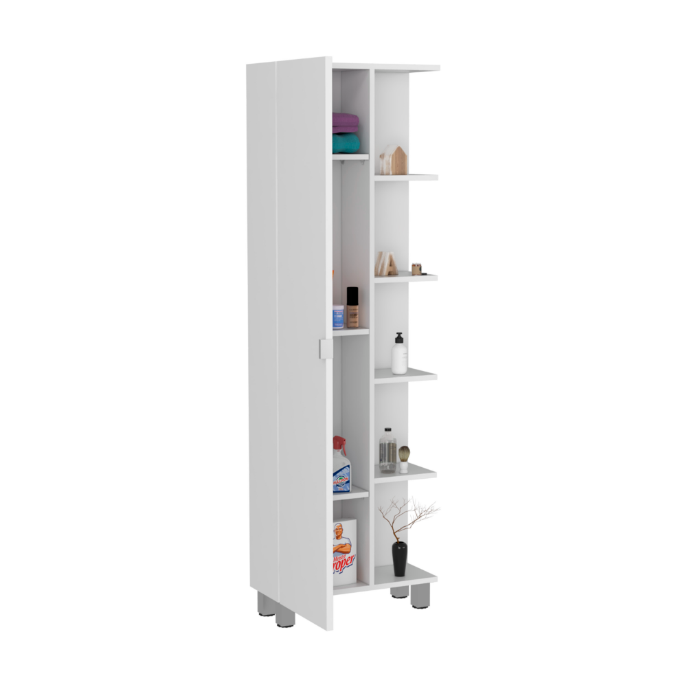 Fiore Linen Cabinet, with five shallow shelves