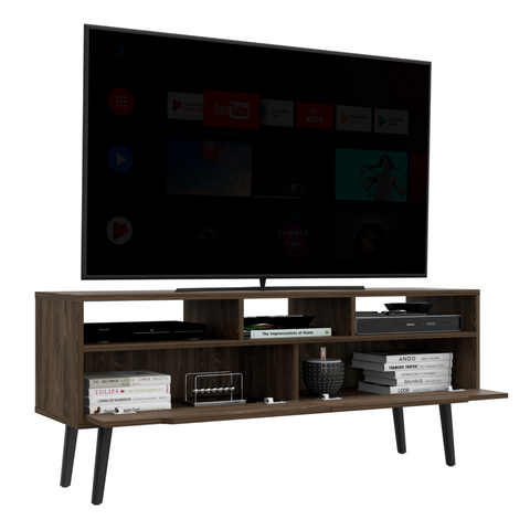 Oslo Tv Stand for TV´s up 51", Two Drawers, Four Legs, Three Open Shelves