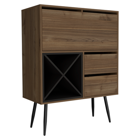 Prunus Bar Cabinet, One Cabinet, Two Drawers