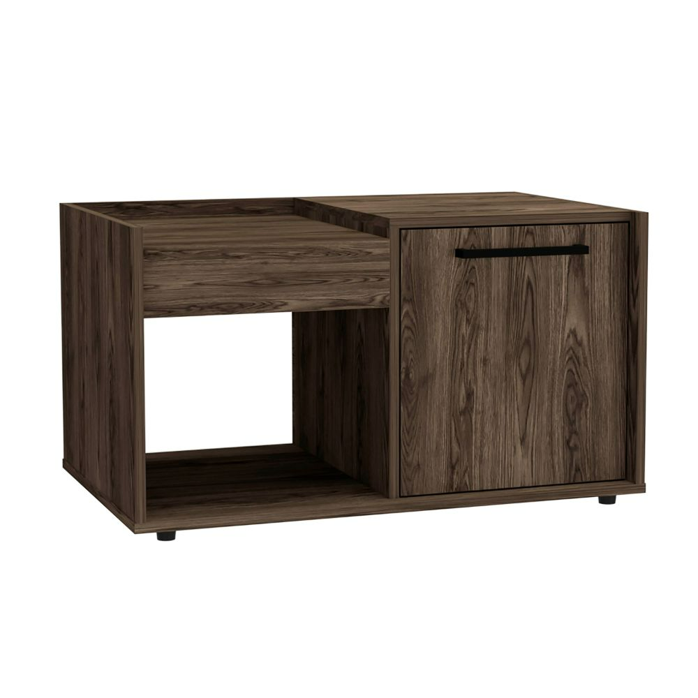 Lyon Coffee Table, Single Door Cabinet, One Open Shelf