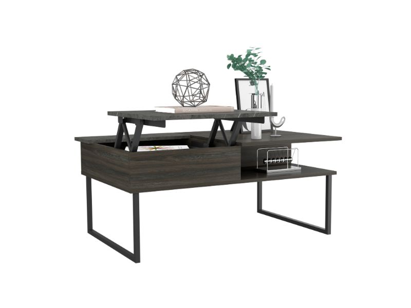 Armin Lift Top Coffee Table, One Shelf