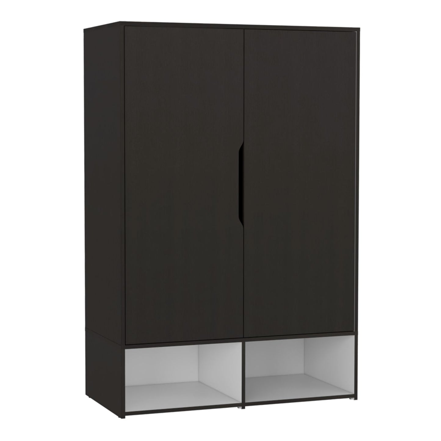 Rosie Armoire, Two Open Shelves, Double Door, Five Shelves, Hanging Rod