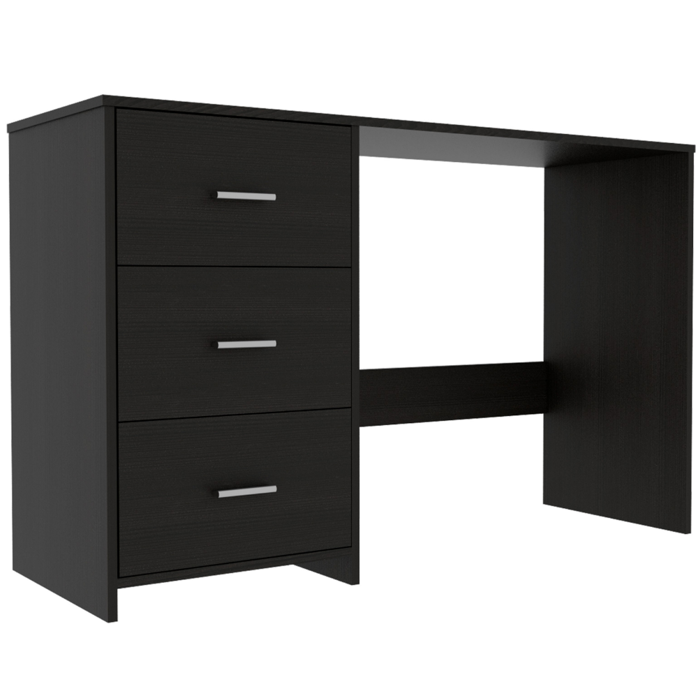 Three-Drawer Writing Desk With Compact Design and Ample Storage