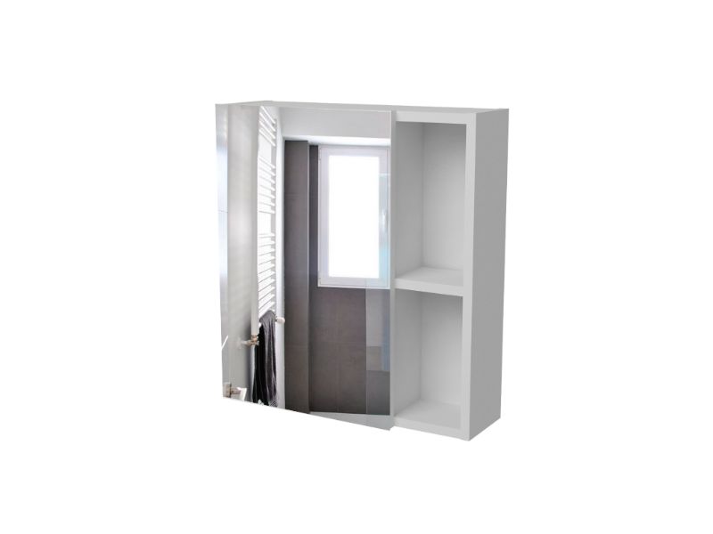 Labelle Medicine Single Door Cabinet With Mirror, Five Internal Shelves