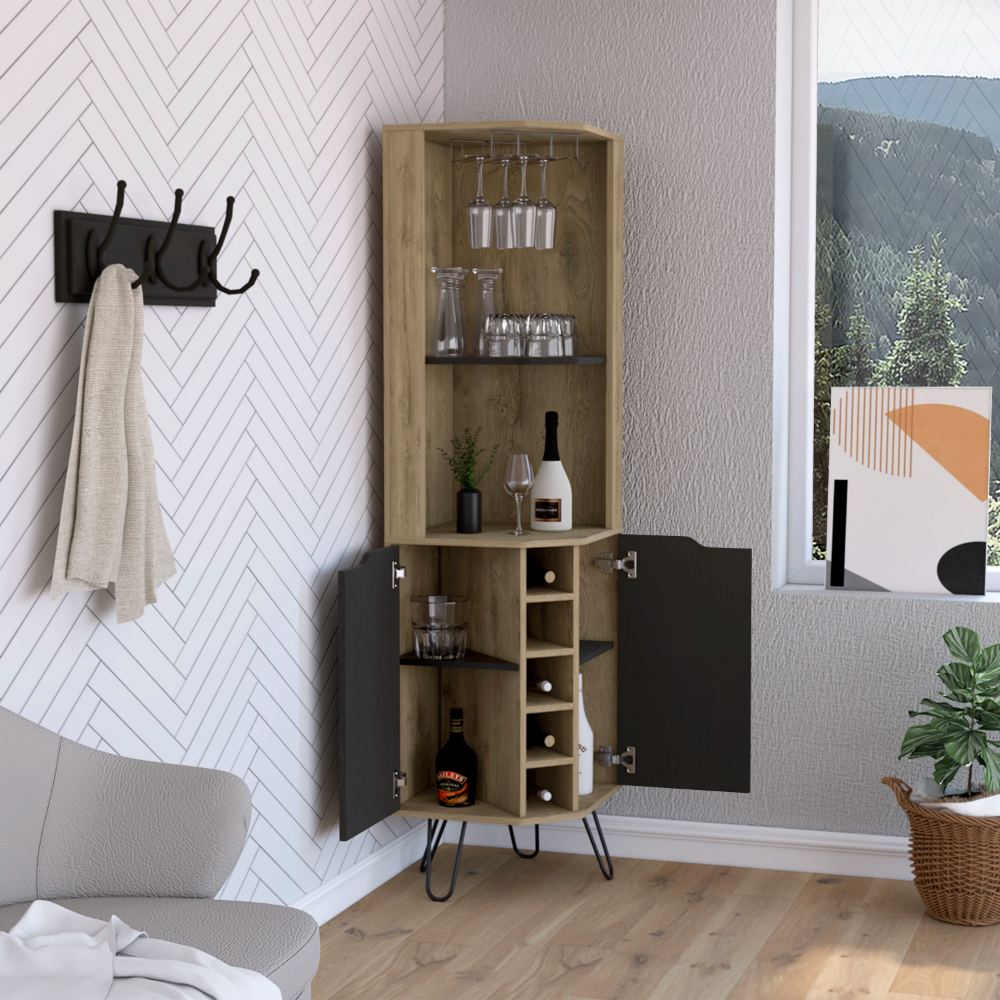 Audra Corner Bar Cabinet