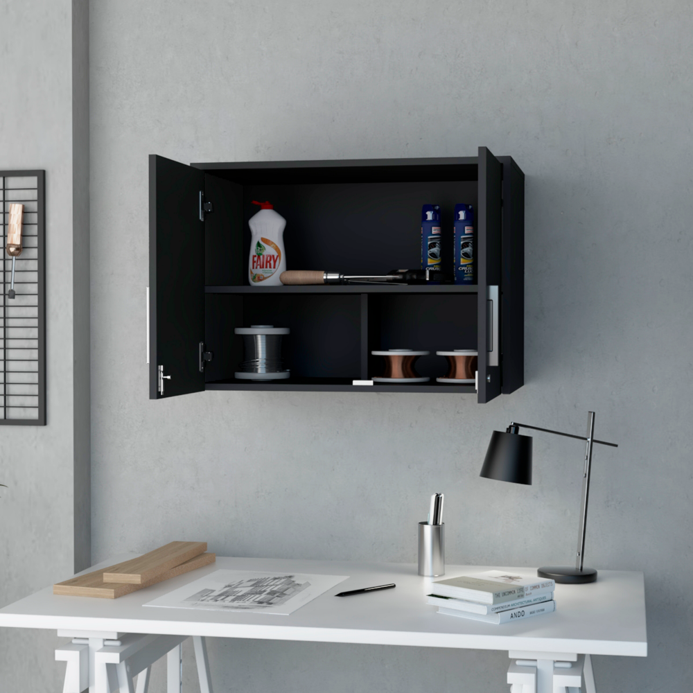 Storage Cabinet - Wall Cabinet, Three Interior Shelves, Double Door