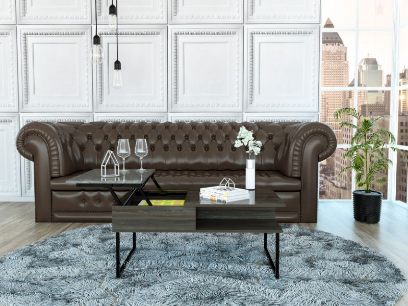 Armin Lift Top Coffee Table, One Shelf