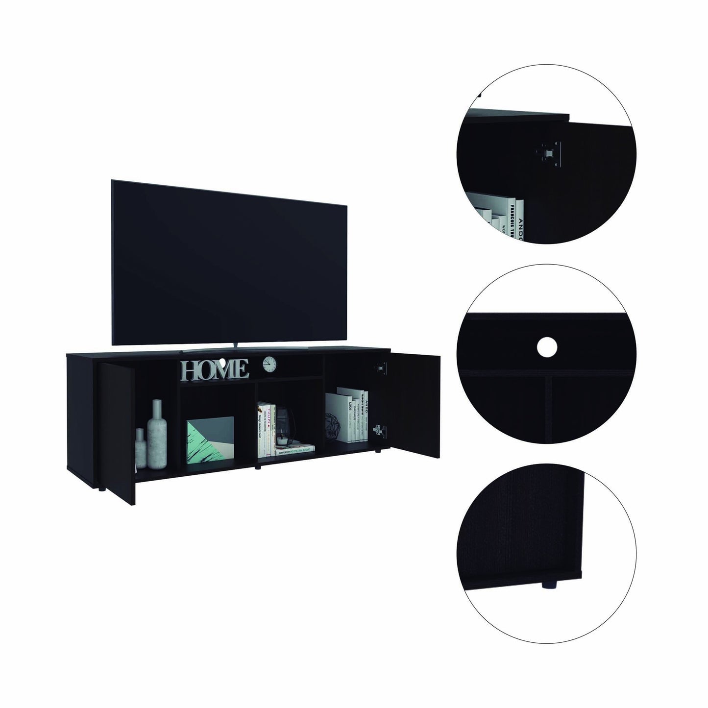 Prana TV Stand TuHome Black