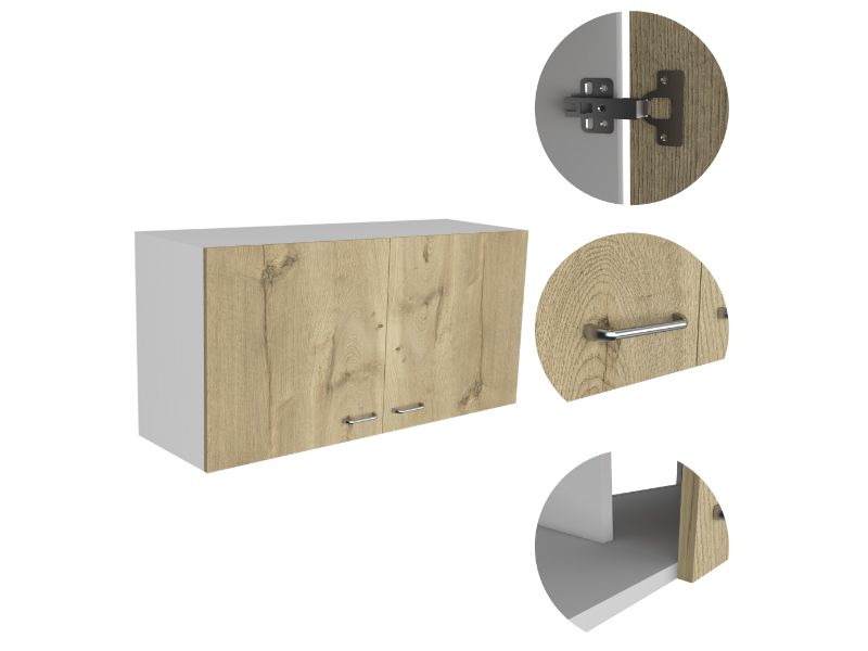 Napoles Wall Cabinet, Two Shelves, Double Door