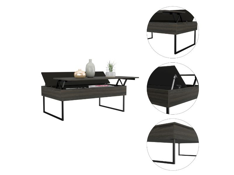 Bianchi Lift Top Coffee Table, Two Legs