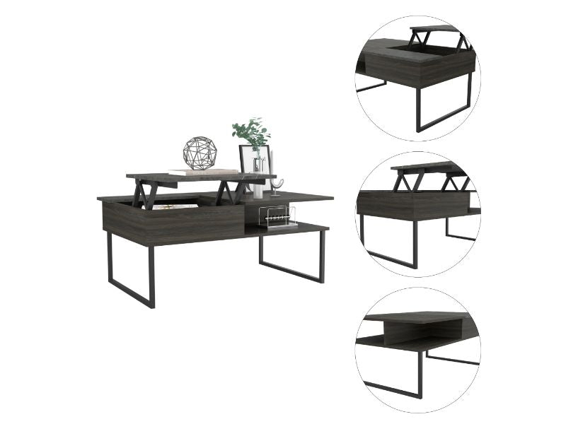 Armin Lift Top Coffee Table, One Shelf