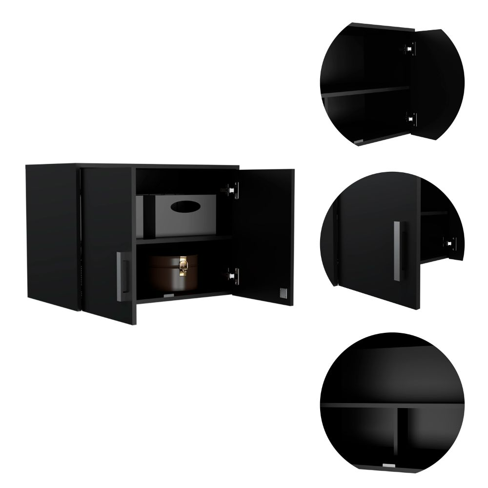 Storage Cabinet - Wall Cabinet, Three Interior Shelves, Double Door