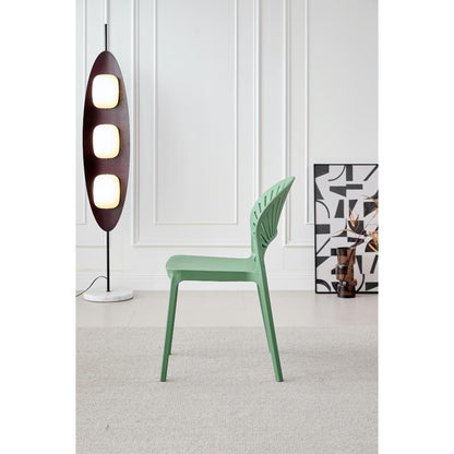 TuHome Paraiso Modern Dining Chair, Sophisticated High-Back  - Olive