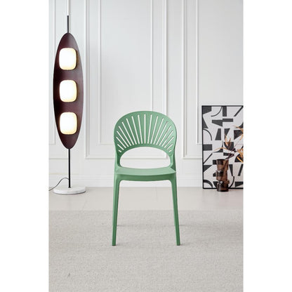 TuHome Paraiso Modern Dining Chair, Sophisticated High-Back  - Olive