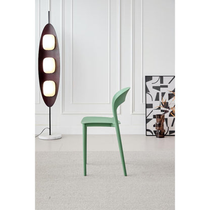TuHome Patrick Modern Dining Chair, Sleek Upholstered Accent - Olive
