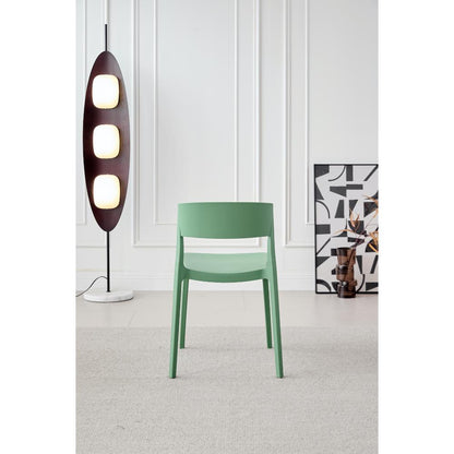 TuHome Monaco Modern Dining Chair, Sophisticated High-Back U - Olive