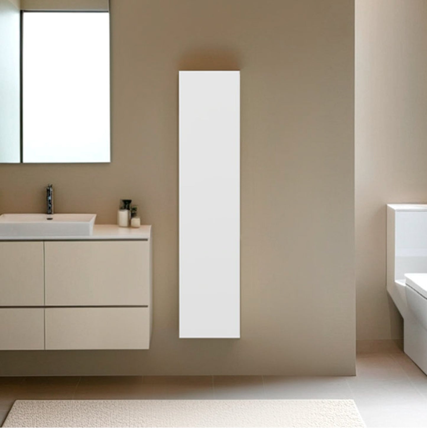 43" High One Door Wall Cabinet, Bathroom Wall Mounted Storage with 3 Adjustable Shelves, Space-Saving Vertical Organizer for Toiletries, Towels & Essentials, Modern Ready-to-Assemble Unit