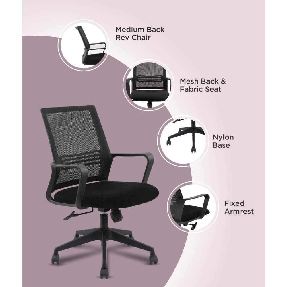 TuHome Flavio office chair Black