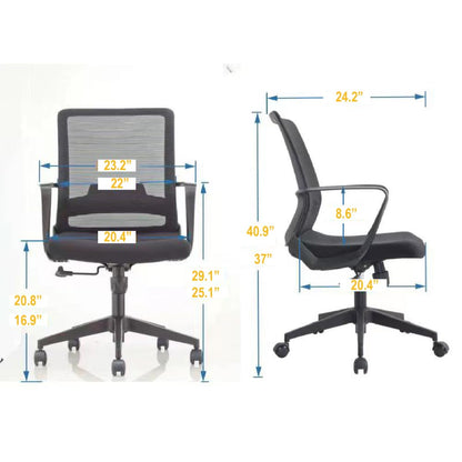 TuHome Alpha office chair Grey-White