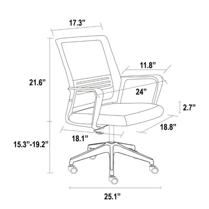 TuHome Flavio office chair Black