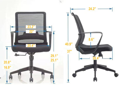 TuHome Alpha office chair Grey-White