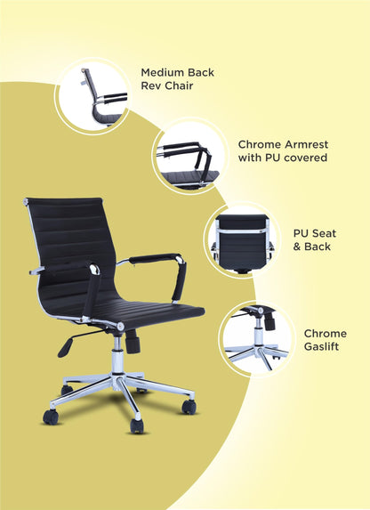 TuHome Axel office chair Black