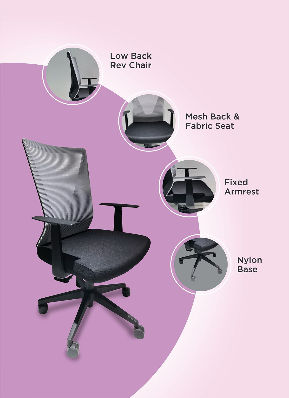 TuHome Cox office chair Black