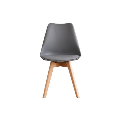 TuHome Fyn Modern Dining Chair, Scandinavian Style Upholster - Dark Grey