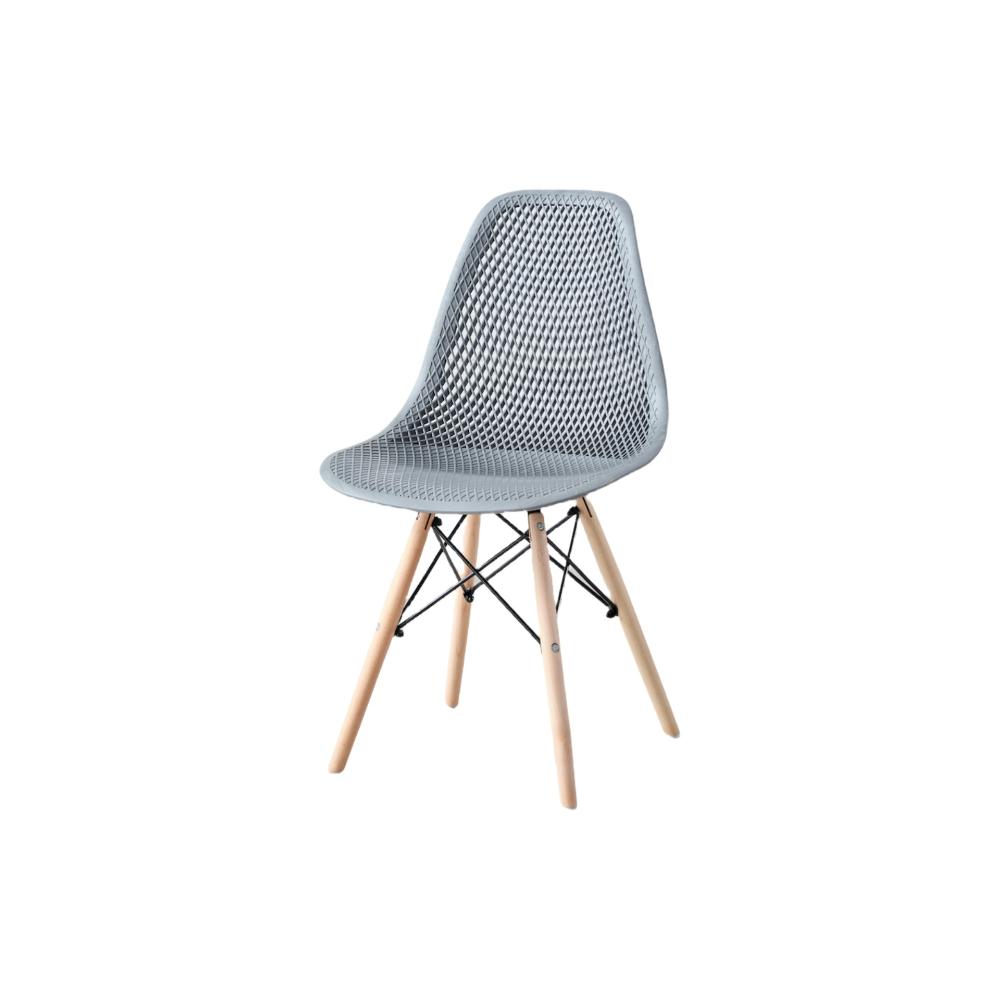 TuHome Marcus Modern Dining Chair, Mid-Century Ergonomic Acc - Dark Grey