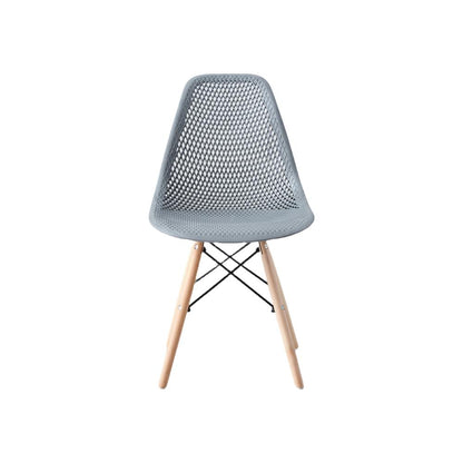 TuHome Marcus Modern Dining Chair, Mid-Century Ergonomic Acc - Dark Grey