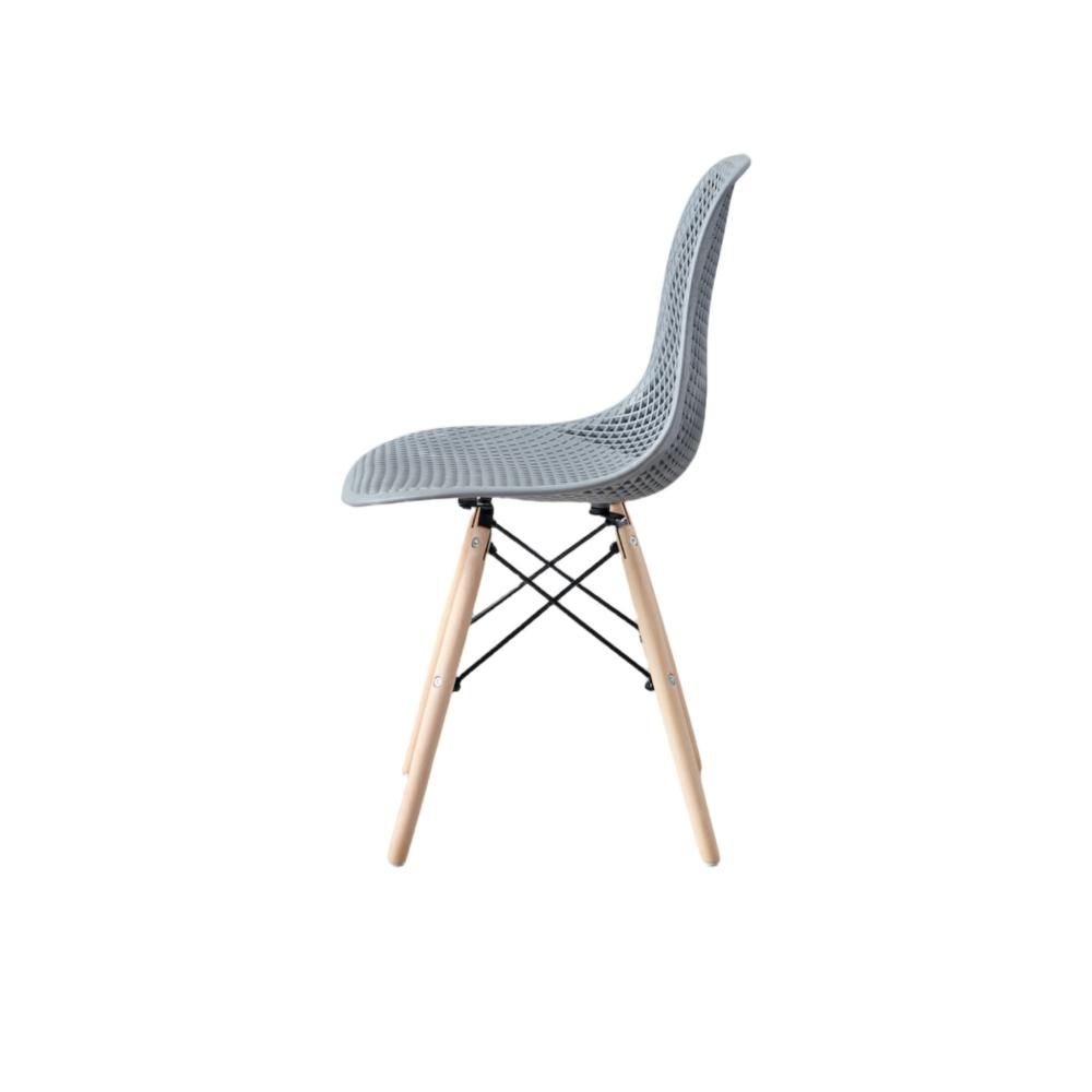 TuHome Marcus Modern Dining Chair, Mid-Century Ergonomic Acc - Dark Grey