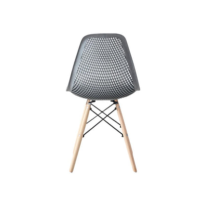 TuHome Marcus Modern Dining Chair, Mid-Century Ergonomic Acc - Dark Grey