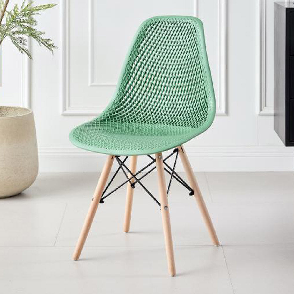 TuHome Marcus Modern Dining Chair, Mid-Century Ergonomic Acc - Olive