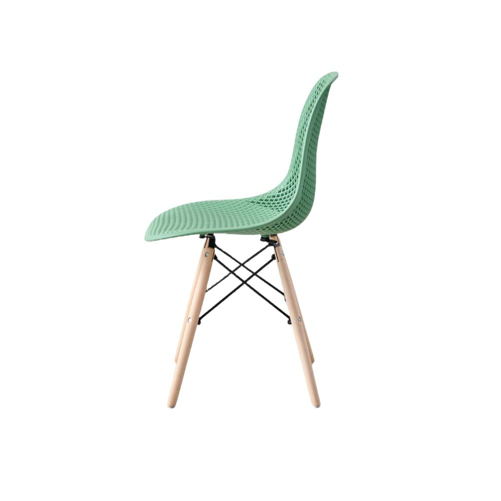 TuHome Marcus Modern Dining Chair, Mid-Century Ergonomic Acc - Olive