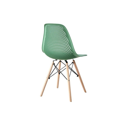 TuHome Marcus Modern Dining Chair, Mid-Century Ergonomic Acc - Olive