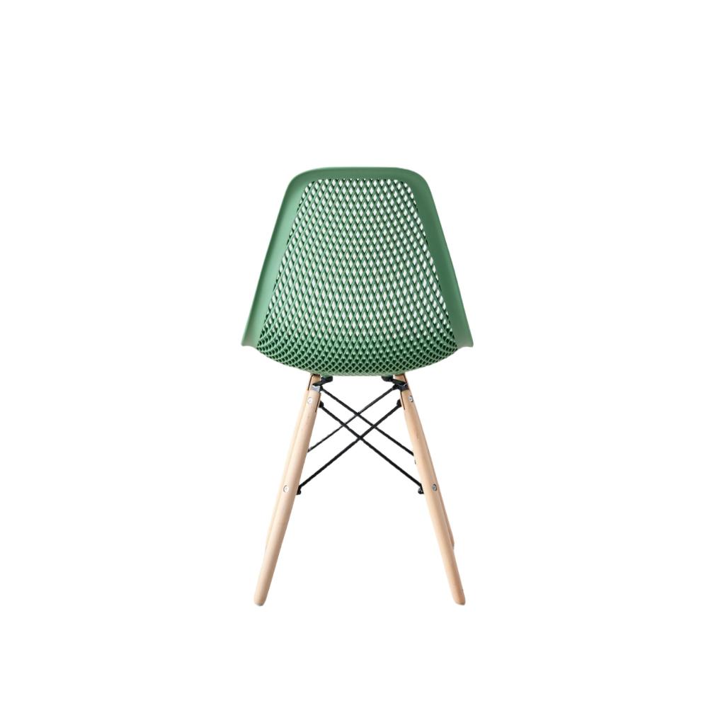 TuHome Marcus Modern Dining Chair, Mid-Century Ergonomic Acc - Olive